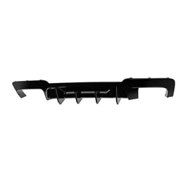 Diffusore stile M5 per posteriore M Technik paraurti di BMW Serie 5 F10 berlina, F11 Touring 2010-2017 -oo-oo-, Nero