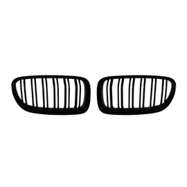 M5 tipo doppio lamella griglie a doppio rene in nero lucido per BMW Serie 5 F10 berlina, F11 Touring 2010-2017