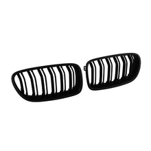 Carica l'immagine nel visualizzatore di Gallery, M5 tipo doppio lamella griglie a doppio rene in Nero opaco per BMW Serie 5 F10 berlina, F11 Touring 2010-2017
