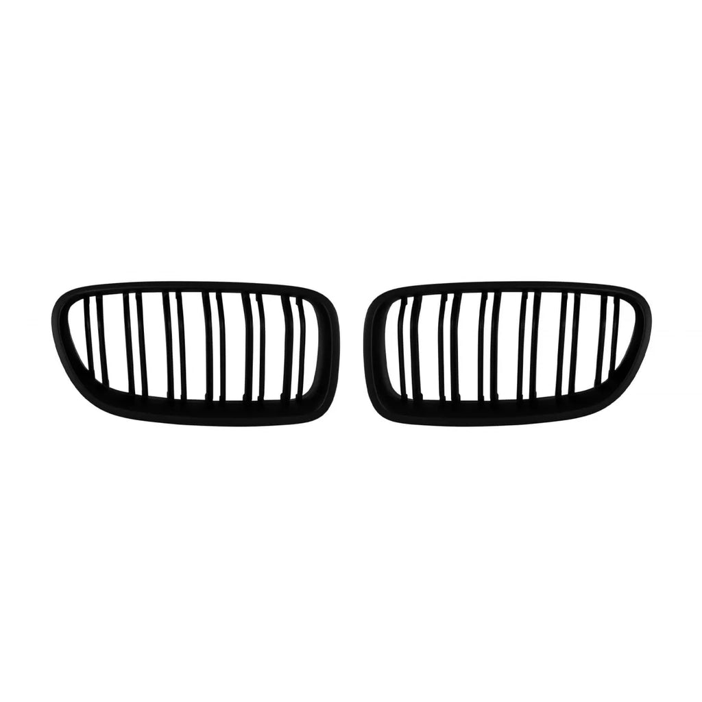 M5 tipo doppio lamella griglie a doppio rene in Nero opaco per BMW Serie 5 F10 berlina, F11 Touring 2010-2017