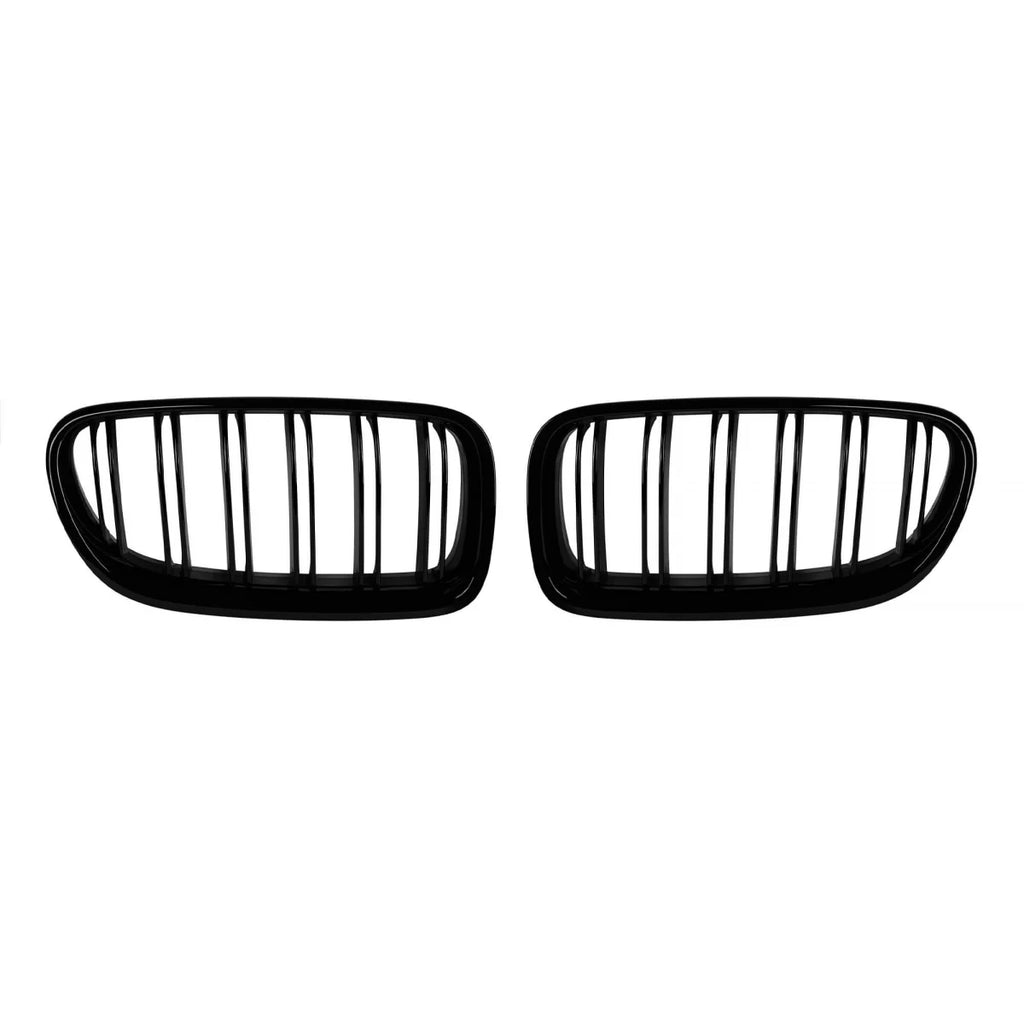 M5 tipo doppia lamella Griglie a doppio rene in nero lucido per BMW Serie 5 F10 berlina, F11 Touring 2010-2017
