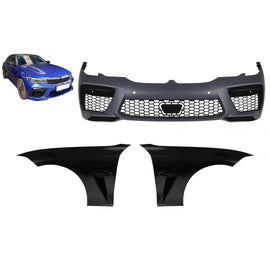 M8 kit carrozzeria tuning per BMW Serie 3 G20 berlina, G31 Touring dal 2019 con PDC, senza lavafari, senza Fendinebbia