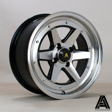 Cerchio in lega Autostar Magic 15x7 4x100 ET35 Polished &amp; Flat Black
