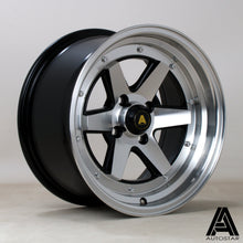 Cerchio in lega Autostar Magic 15x8 4x114.3 ET20 Polished &amp; Flat Black