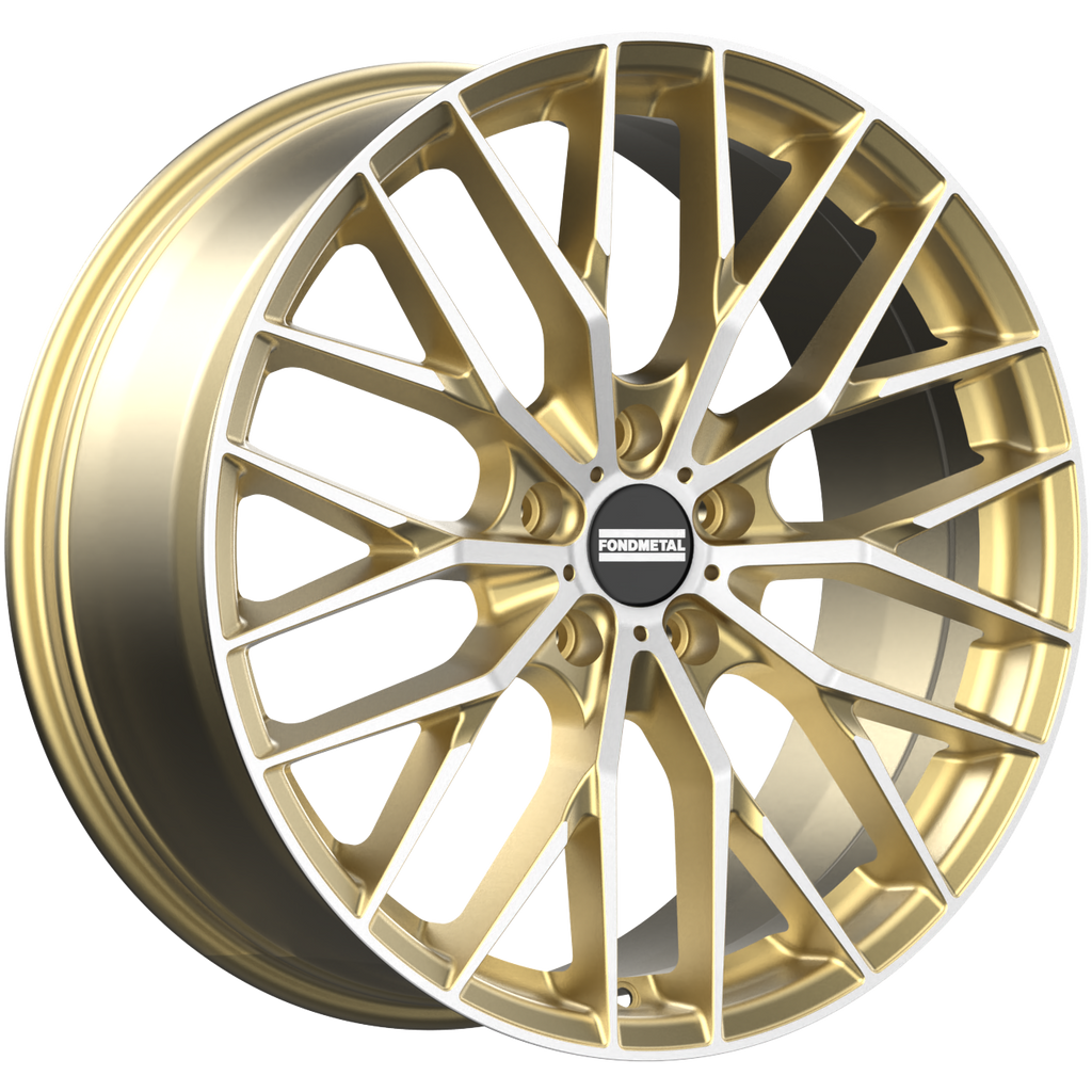 Cerchio in Lega Fondmetal -LIMITED- INSPIRED MAKHAI (FMI05) 20x9 ET26 5x114.3 GLOSSY GOLD MACHINED