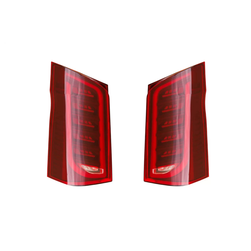 Maybach stile LED Fanale posteriore tuning kit per Mercedes Classe V W447 2014-2024 con rosso base, sinistro e destro