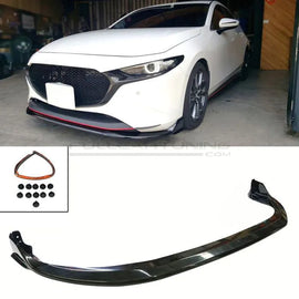 Lip anteriore Mazda 3 BP hatchback 5 porte dal 2018 in ABS nero