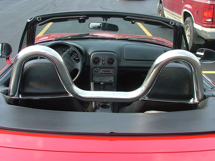 Roll Bar 4 Punti Dual Twin Loop SK-Import Acciaio Inox Mazda MX-5 NA (1989-1998) - foto 3