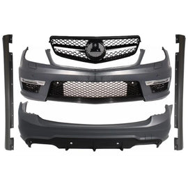 Per MERCEDES Classe C W204 restyling C63 Body kit station wagon S204 Station wagon station wagon con Griglia anteriore