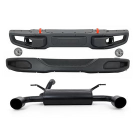 Metallo Body kit per Jeep Wrangler Rubicon JK (2007-2017) 10th Anniversary Hard Rock stile con completo Sistema