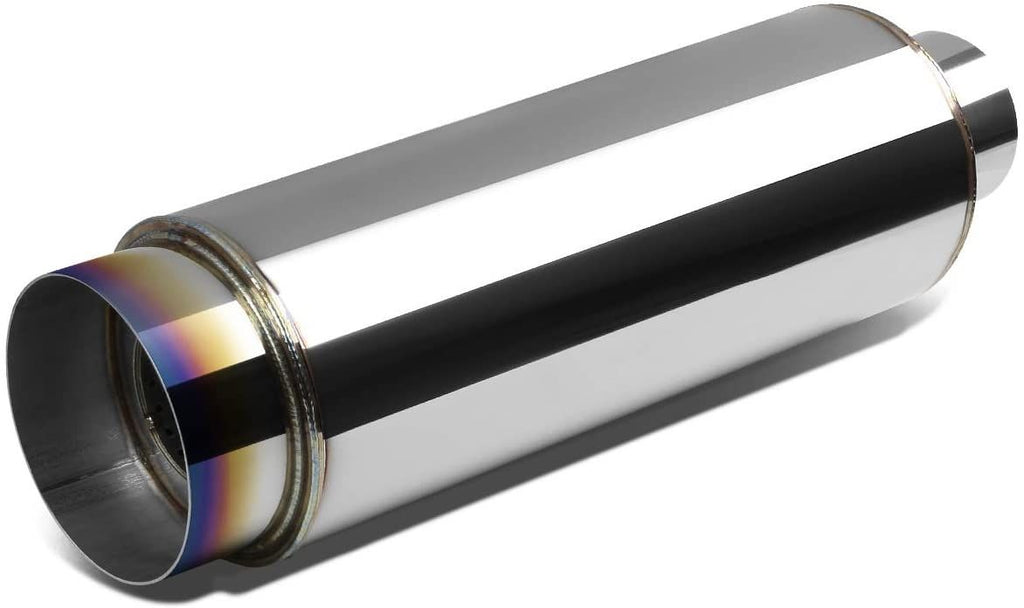 Terminale di Scarico Universale Bruciato SK-Import 114mm Inox