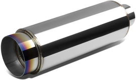 Terminale di Scarico Universale Bruciato SK-Import 114mm Inox