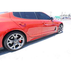 Vista laterale minigonne Kia Stinger in ABS