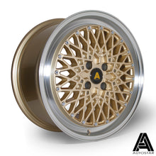 Cerchio in lega Autostar Minus 17x8 4x100 ET30 Gold Polished Lip
