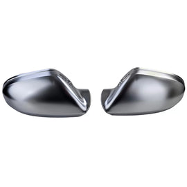 Calotte specchietti argento opaco per ricambio per Audi A6 4G 11-18 con lane assist
