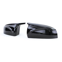 Carica l'immagine nel visualizzatore di Gallery, Calotte specchietti per BMW X5 E70 06-13 / X6 E71 08-13 M4 stile Nero lucido 2 pezzi