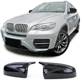 Calotte specchietti per BMW X5 E70 06-13 / X6 E71 08-13 M4 stile Nero lucido 2 pezzi