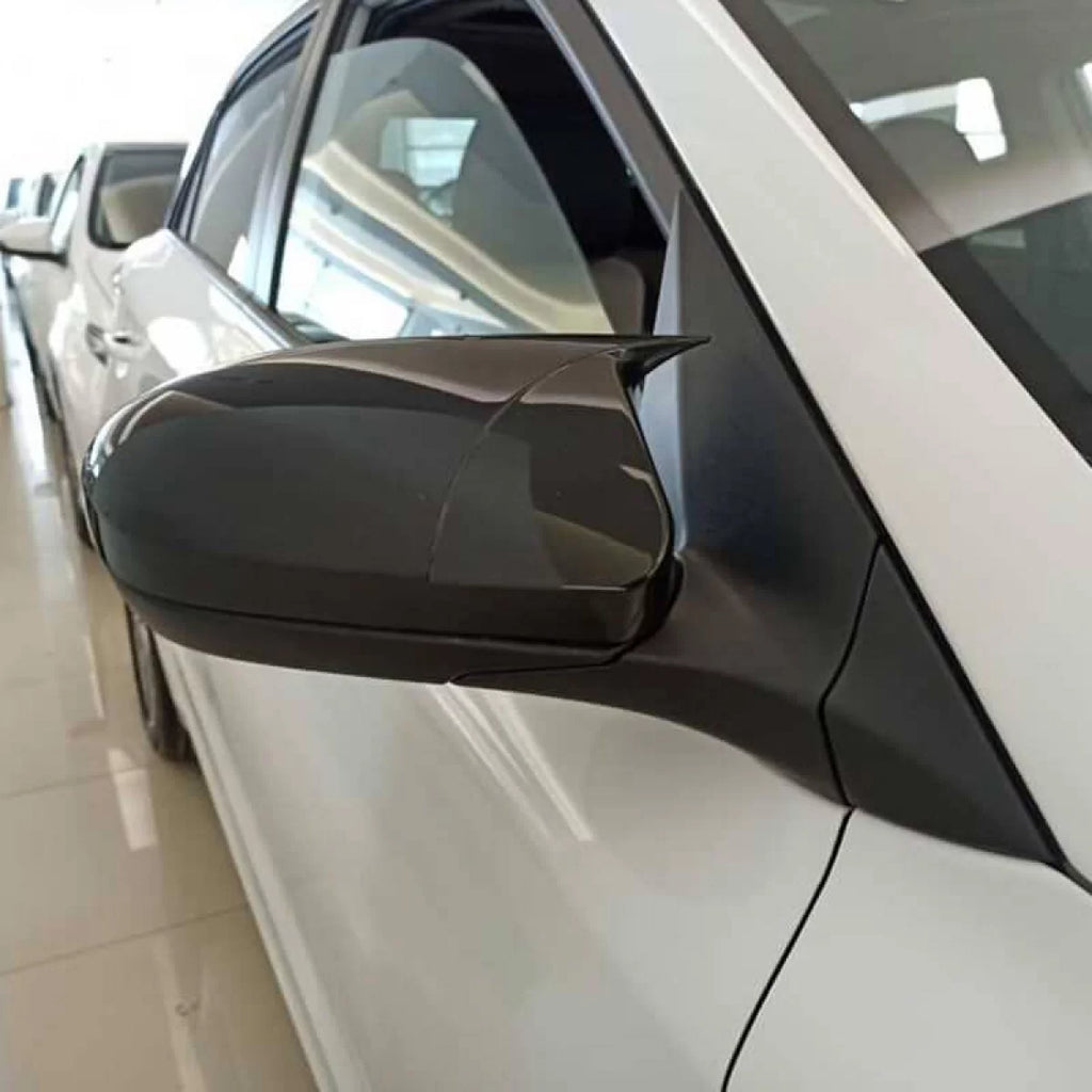 Calotte specchietti per Hyundai I20 2014-2020 senza frecce Nero lucido 2 pezzi