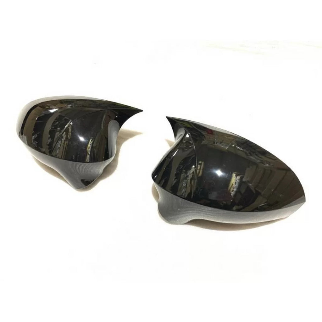 Calotte specchietti per Seat Leon 1P restyling 2009-2012 M4 stile Nero lucido 2 pezzi