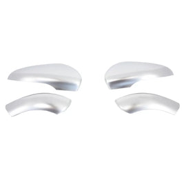 Calotte specchietti per VW Golf VI (6) 08-12, Touran 10-15 spazzolato alluminio Top-inferiore set 4 pezzi