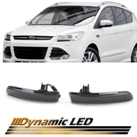 Specchietto Led per Ford Kuga MK2 12+ / Ecosport 12+ / Escape MK3 12-19 dinamico Canbus fumé 2 pezzi