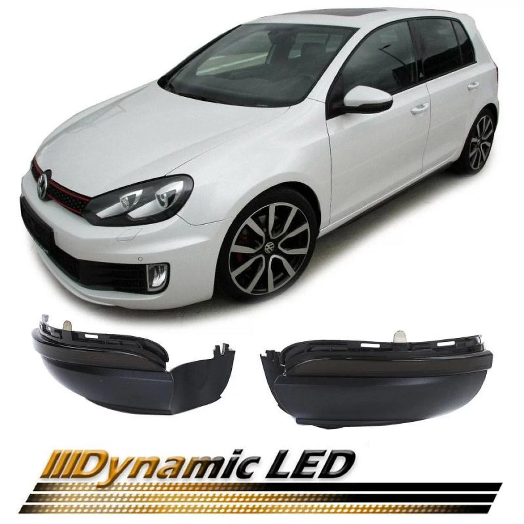 Specchietto Led per VW Golf 6 VI 08-12 / Touran 10-15 dinamico Canbus fumé 2 pezzi