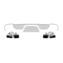 Diffusore stile ML63 con cromato terminali per posteriore A design paraurti per Mercedes ML W166 2012-2015 -oo--oo-