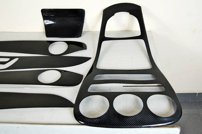 Modanature Interne Carbonio Mercedes W205 2014-2018 4 Portes / Coupe 6 Pieces Mercedes W205