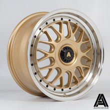 Cerchio in lega Autostar Monza 18x8.5 5x112/5x120 ET45 Gold Polished Lip
