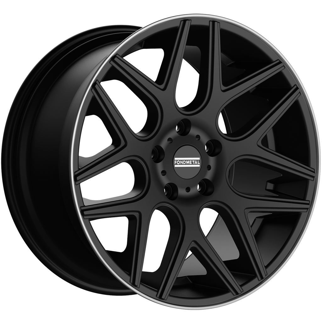 Cerchio in Lega Fondmetal INSPIRED MOROS (STC-MS) 20x9.5 ET35 5x130 MATT BLACK MACHINED LIP