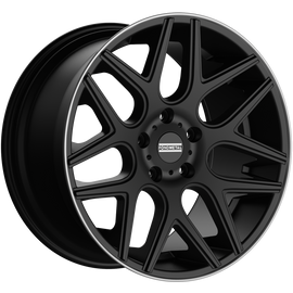 Cerchio in Lega Fondmetal INSPIRED MOROS (STC-MS) 20x9.5 ET35 5x130 MATT BLACK MACHINED LIP