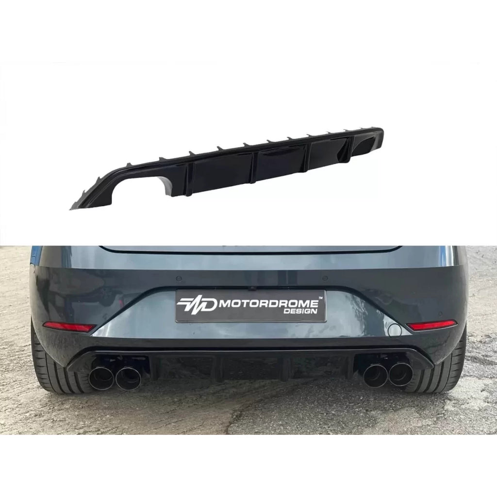 Motordrome design diffusore per Paraurti posteriore di Seat Leon Mk4 dal 2020