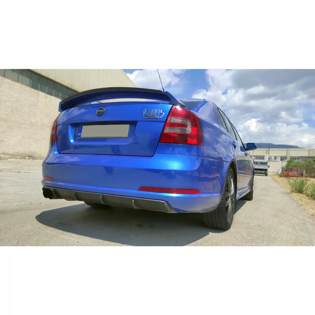 Motordrome design diffusore per Paraurti posteriore di Skoda Octavia Mk2 2004-2009
