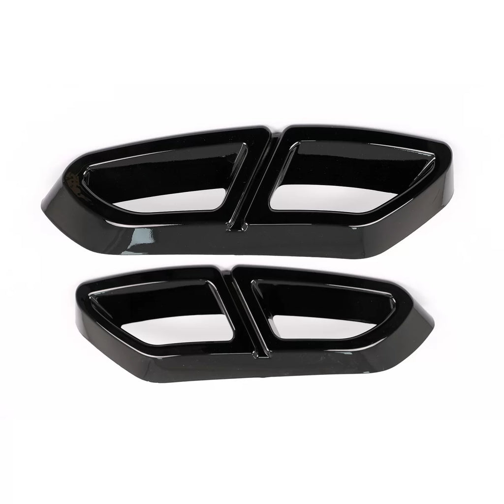Terminali di scarico decorativo cornici per VW Passat B8 3G GTE / Alltrack (2015-2019) Nero lucido