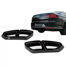 Terminali di scarico decorativo cornici per VW Passat B8 3G GTE / Alltrack (2015-2019) Nero lucido