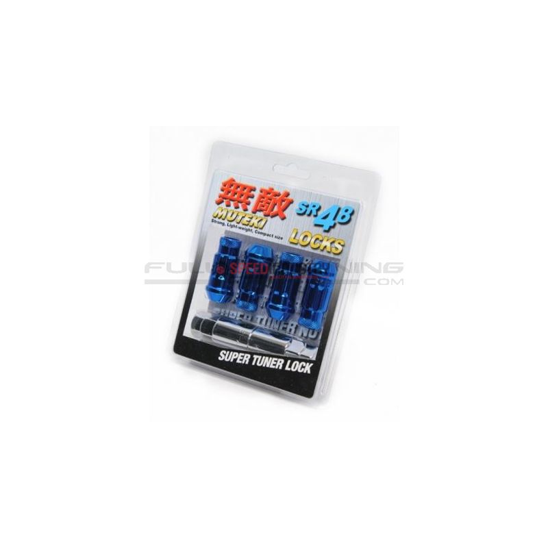 Set dadi antifurto Muteki Tuner blu M12x1,25
