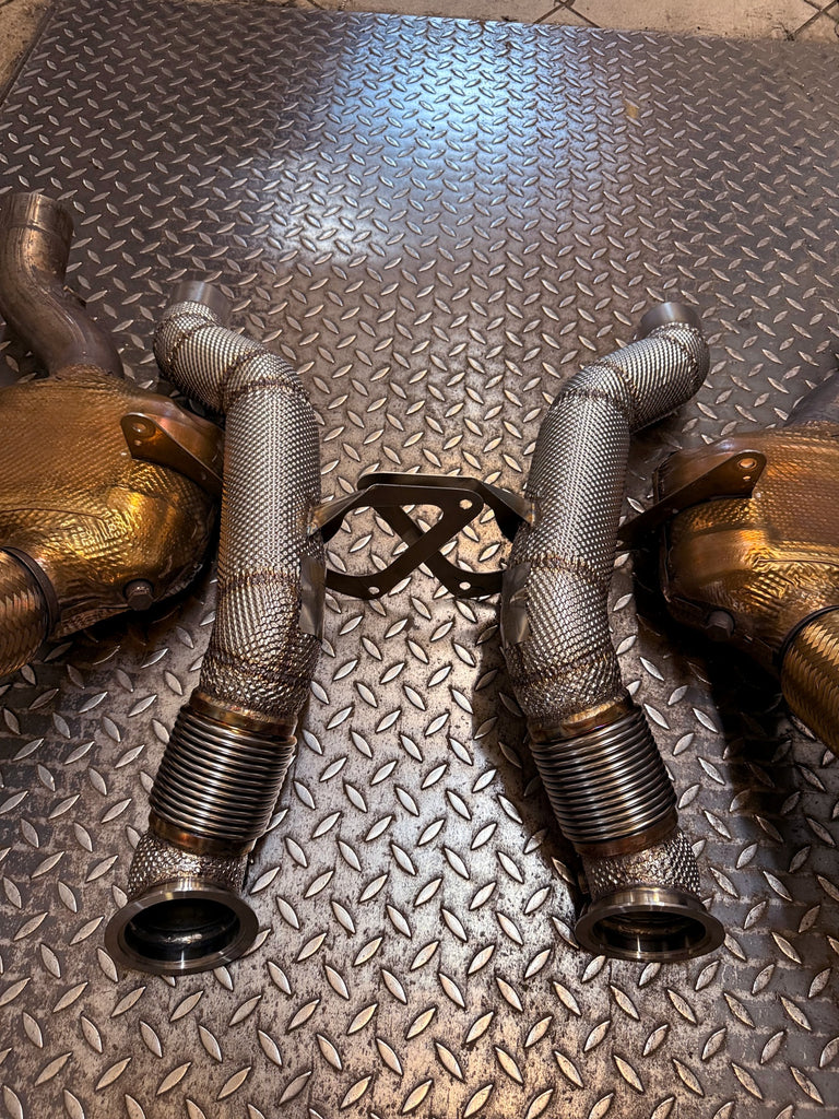 Downpipe BAQ Exhaust Ferrari 488 GTB / Spider / Pista / Pista Spider V8 3.9 (2015-2019) – foto 3