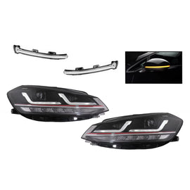 Osram Full LED fari anteriori con dinamico Full LED Frecce specchietti LEDriving per VW Golf 7.5 restyling (2017-2020)