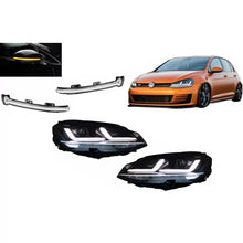 Carica l'immagine nel visualizzatore di Gallery, Osram Full LED fari anteriori con dinamico Frecce specchietti LEDriving per VW Golf 7 VII (2012-2017) conversione