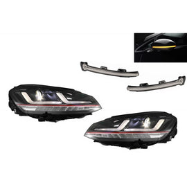 Osram Full LED fari anteriori con dinamico Frecce specchietti per o VW Golf 7 VII (2012-2017) rosso GTI conversione