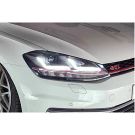 Osram LEDriving GTi Edition LED Set fari anteriori per VW Golf 7.5 2017-2020 con nero base, sinistro e destro, per il