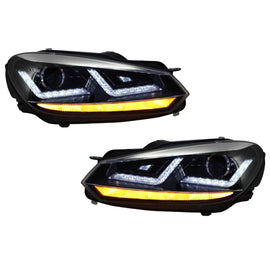 Osram xenon conversione fari anteriori LEDriving per VW Golf 6 VI (2008-2012) cromato LED dinamico sequenziale