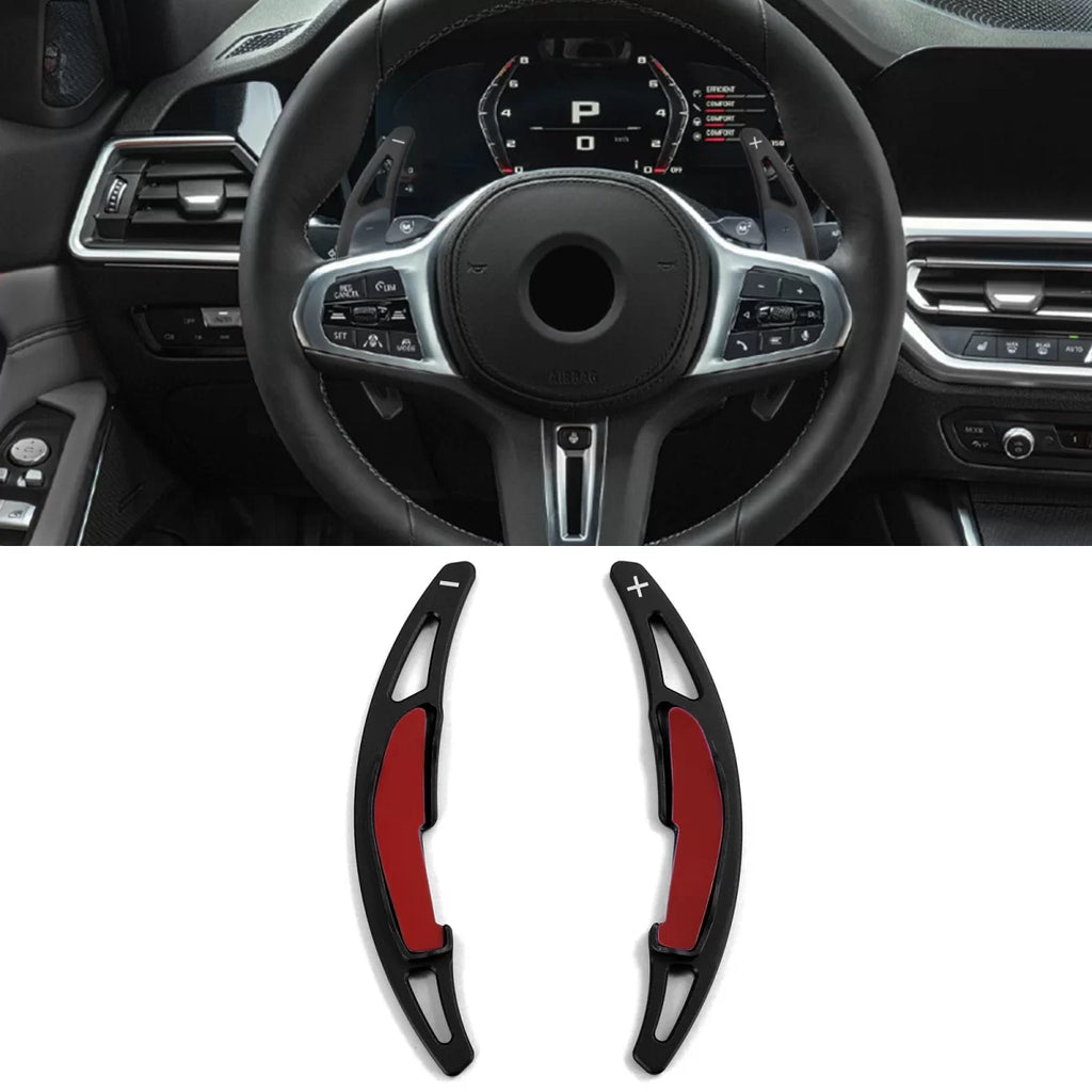 Paddle shifter estensione alluminio nero compatibile per BMW X5M F85 X6M F86 14-19