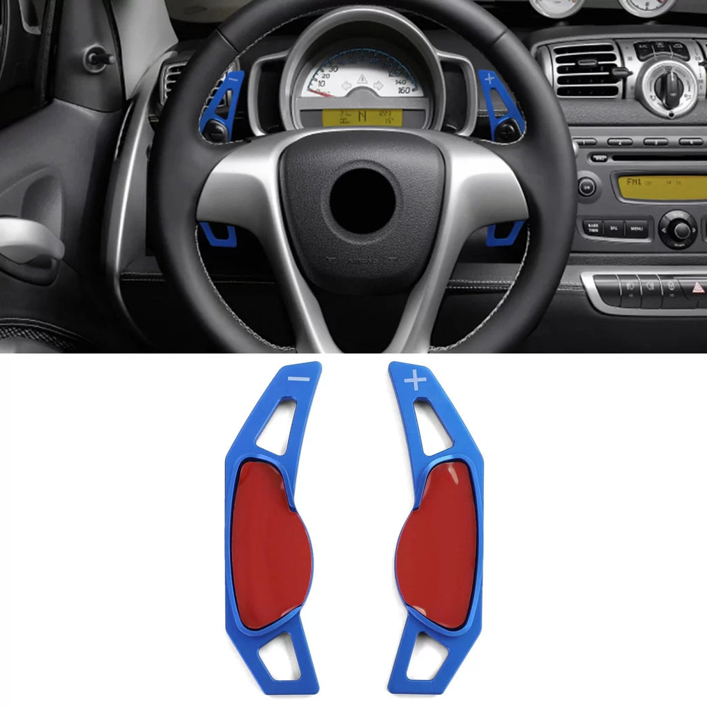 Paddle shifter estensione alluminio blu per Smart ForFour 453 14-18