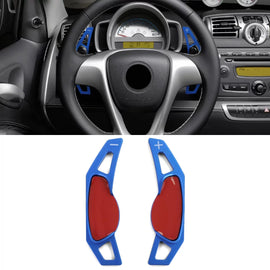 Paddle Shifter estensione alluminio blu per Smart ForTwo 451 Coupe Cabrio 09-19