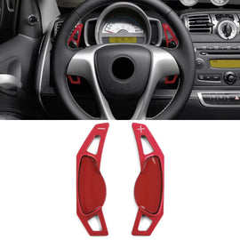 Paddle Shifter estensione alluminio rosso per Smart ForTwo 451 Coupe Cabrio 09-19