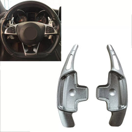 Palette Shift alluminio per Mercedes-Benz Classe C W205 / GLC / GLE / Classe S / CLA / GLA argento 2 pezzi