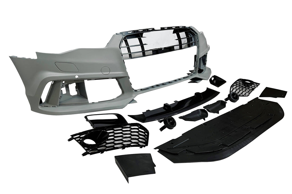 Paraurti Anteriore Audi A6 2015-2018 C7 Look RS6 Carbonio Audi A6