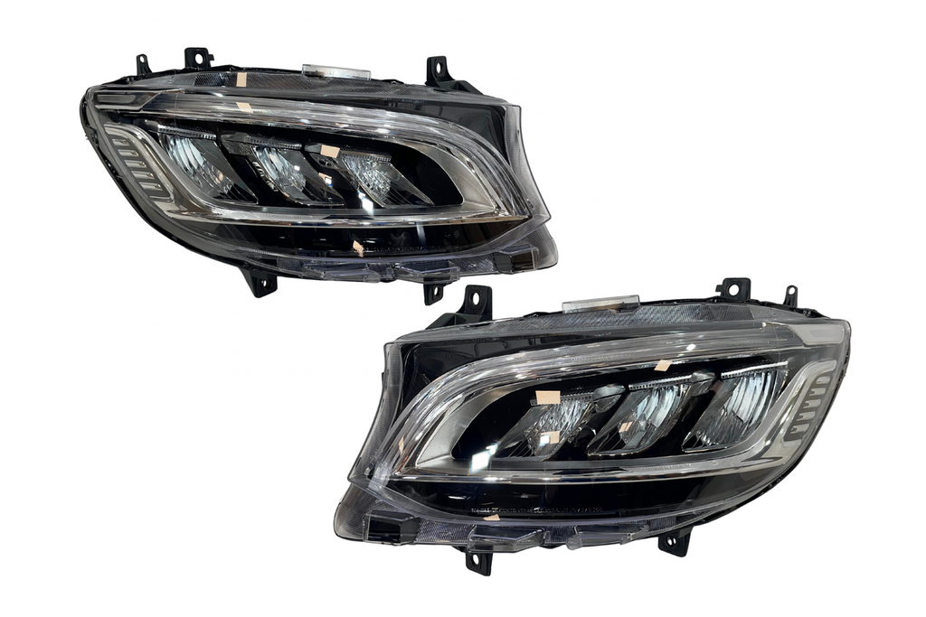 Paraurti Anteriore Mercedes Sprinter W907 2018+ Look AMG W907 Fanali Posteriori Mercedes Sprinter