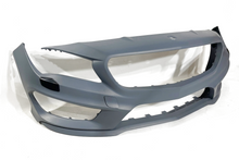 Carica l'immagine nel visualizzatore di Gallery, Paraurti Anteriore Mercedes W117 13-15 4P / SW Look AMG A45 spoiler anteriore Mercedes W117